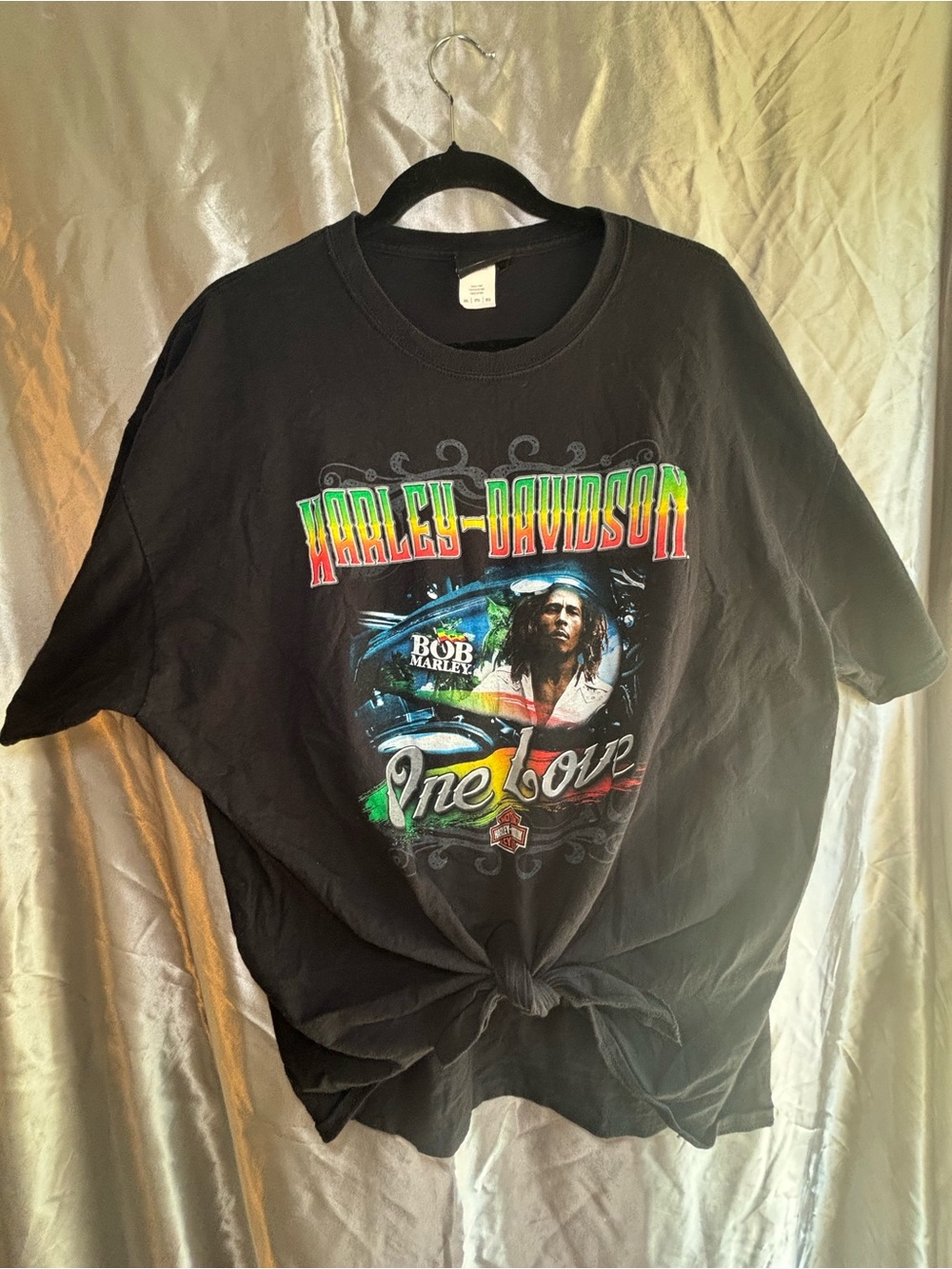 Harley-Davidson Black 'One Love' Graphic Tee Size 2XL